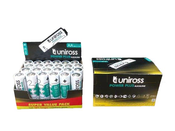 UNIROSS Uniross AA Alkaline Power Plus Batteries 24 Pack Batteries