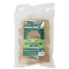 Natures Deli Rawhide Shoe Laced 10 Pack