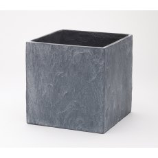 Slate Light Grey Cube Pot
