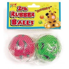 Dog Toy Rubber Balls 2 Pack