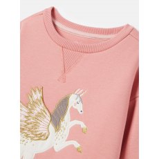 Joules Mackenzie Kids Sweatshirt Pink Blush Size 6