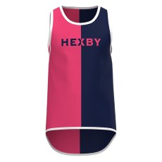 Hexby Harlequin Singlet Vest Pink/Navy