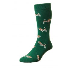 Bisley Hound Sock Green Size 6-11