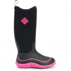 Muck Boots Hale Pull On Wellington Black/Pink