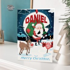 Personalised Bauble Christmas Card D