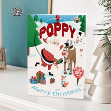 Personalised Bauble Christmas Card P