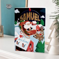 Personalised Bauble Christmas Card S