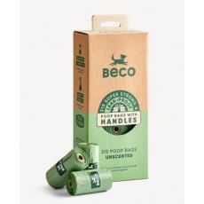 Beco Unscented Poo Bags With Handle Beco Unscented Poo Bags With Handle