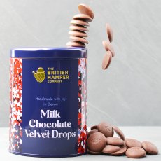 British Hamper Milk Chocolate Velvet Drops Tin 100g British Hamper Milk Chocolate Velvet Drops Tin 100g