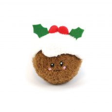 Happy Pet Christmas Pudding Squeaker Ball Dog Toy Happy Pet Christmas Pudding Squeaker Ball Dog Toy