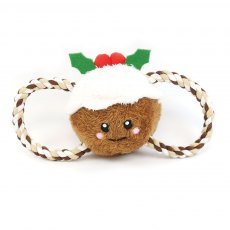 Happy Pet Christmas Pudding Tug Of War Rope Dog Toy Happy Pet Christmas Pudding Tug Of War Rope Dog Toy