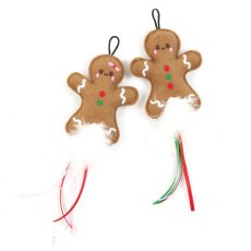 Happy Pet Gingerbread Cat Toy 2 Pack Happy Pet Gingerbread Cat Toy 2 Pack