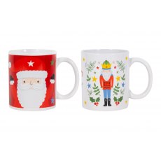 Santa & Nutcracker Mug Assorted Santa & Nutcracker Mug Assorted