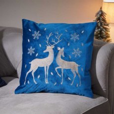 Three Kings Reindeer Cushion Ruby Three Kings Reindeer Cushion Ruby
