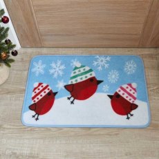 Three Kings Beanie Robins Doormat 40 x 60cm Three Kings Beanie Robins Doormat 40 x 60cm