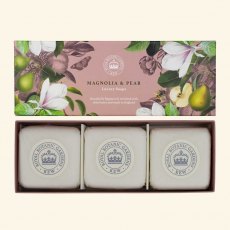 Kew Gardens Soap Bar Jasmine & Peach 100g 3 Pack Kew Gardens Soap Bar Jasmine & Peach 100g 3 Pack