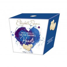 Elizabeth Shaw White Chocolate Salted Caramel Hearts 125g Elizabeth Shaw White Chocolate Salted Caramel Hearts 125g