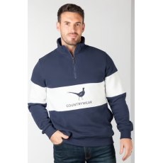 Rydale Byland Pheasant Sweatshirt Navy/White/Navy Rydale Byland Pheasant Sweatshirt Navy/White/Navy