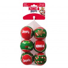 KONG Holiday SqueakAir Balls 6 Pack KONG Holiday SqueakAir Balls 6 Pack