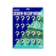 Rapide Screw In Cup Hooks 20 Pack Rapide Screw In Cup Hooks 20 Pack