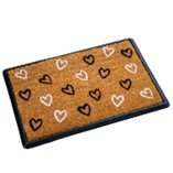 Rubber & Coir Heart Doormat 40cm x 60cm Rubber & Coir Heart Doormat 40cm x 60cm