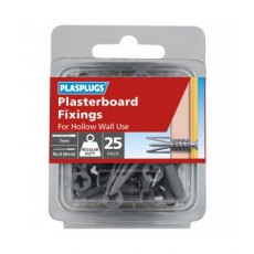 Plasplugs General Purpose Plasterboard Plug 25 Pack Plasplugs General Purpose Plasterboard Plug 25 Pack