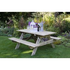 Forest Garden Small Rectangular Picnic Table Forest Garden Small Rectangular Picnic Table