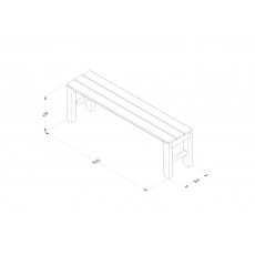 Forest Garden Dining Bench Forest Garden Dining Bench