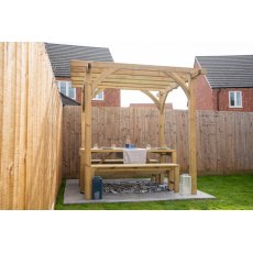 Forest Garden Dining Table & Bench Set Forest Garden Dining Table & Bench Set