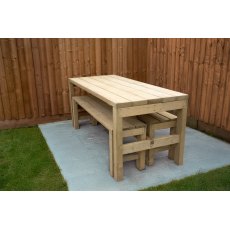 Forest Garden Dining Table & Bench Set Forest Garden Dining Table & Bench Set