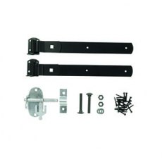Forest Garden Black Zinc Coated Pad Bolt Set Forest Garden Black Zinc Coated Pad Bolt Set