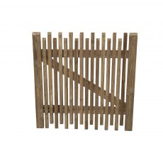 Forest Garden Contemporary Picket Gate 3ft Forest Garden Contemporary Picket Gate 3ft