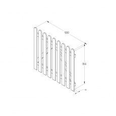 Forest Garden Heavy Duty Pale Gate 3ft Forest Garden Heavy Duty Pale Gate 3ft