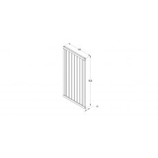 Forest Garden Tongue & Groove Vertical Gate 6ft Forest Garden Tongue & Groove Vertical Gate 6ft