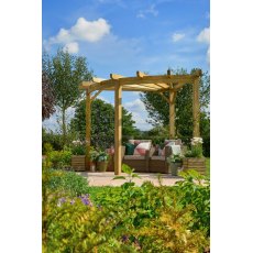 Forest Garden Premium 90 Degree Radial Pergola Forest Garden Premium 90 Degree Radial Pergola