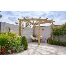 Forest Garden Premium 90 Degree Radial Pergola Forest Garden Premium 90 Degree Radial Pergola