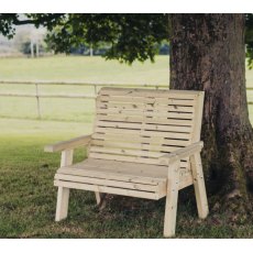 Churnet Valley Ergonomic 2 Seater Bench Churnet Valley Ergonomic 2 Seater Bench