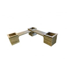 Churnet Valley Corner Planter Bench Churnet Valley Corner Planter Bench