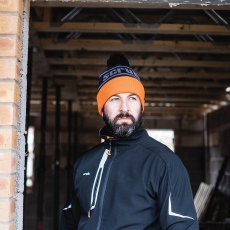 Scruffs Trade Bobble Hat Black/Orange Scruffs Trade Bobble Hat Black/Orange