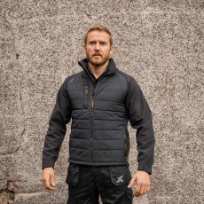 Xpert Pro Rip Stop Insulated Hybrid Jacket Black Xpert Pro Rip Stop Insulated Hybrid Jacket Black