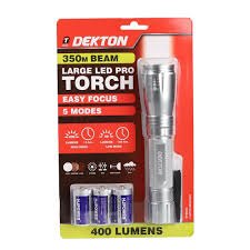 Dekton Explorer Heavy Duty 350m Beam Torch 400 Lumens Dekton Explorer Heavy Duty 350m Beam Torch 400 Lumens