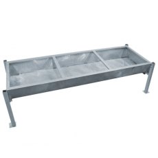 Perry Galvanised Beef Trough 2400mm Perry Galvanised Beef Trough 2400mm