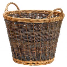 Willow Duo Tone Log Basket Willow Duo Tone Log Basket
