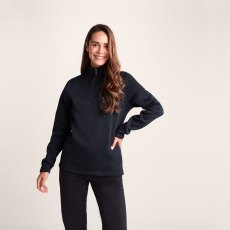 Tog24 Pearson Knitlook Zip Neck Fleece Dark Indigo Marl Tog24 Pearson Knitlook Zip Neck Fleece Dark Indigo Marl