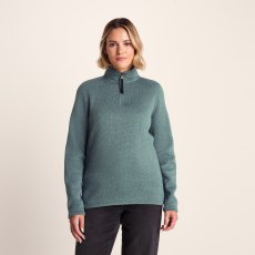 Tog24 Pearson Knitlook Zip Neck Fleece Mist Grey Marl Tog24 Pearson Knitlook Zip Neck Fleece Mist Grey Marl