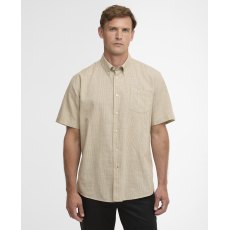 Barbour Fleming Short Sleeved Linen Shirt Stone Barbour Fleming Short Sleeved Linen Shirt Stone