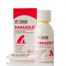 Parazole 10% Cat & Dog Wormer 100ml Parazole 10% Cat & Dog Wormer 100ml