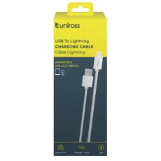 Uniross USB To Apple Phone Lightning Charging Cable 2m Uniross USB To Apple Phone Lightning Charging Cable 2m
