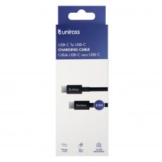 Uniross USB-C To USB-C Charging Cable + Sync 2m Uniross USB-C To USB-C Charging Cable + Sync 2m