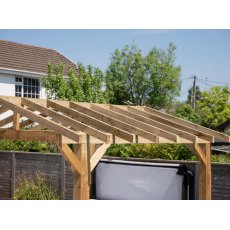 Ruby Apex Wooden Pergola With Overhang Open Roof Ruby Apex Wooden Pergola With Overhang Open Roof